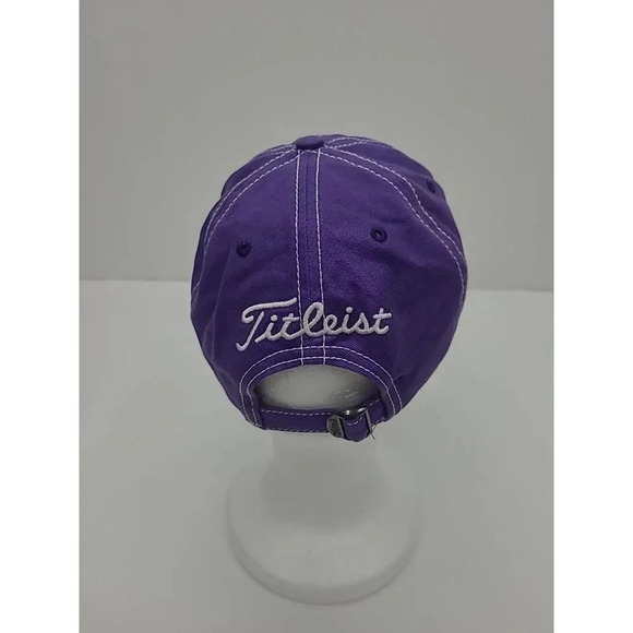 Titleist Women's Hat Purple Embroidered Baseball Cap Adjustable Pro V1 FJ - Picture 3 of 7